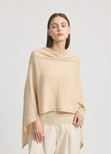 Button Poncho (Merino Blend)