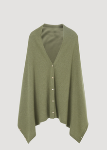 Button Poncho (Merino Blend)