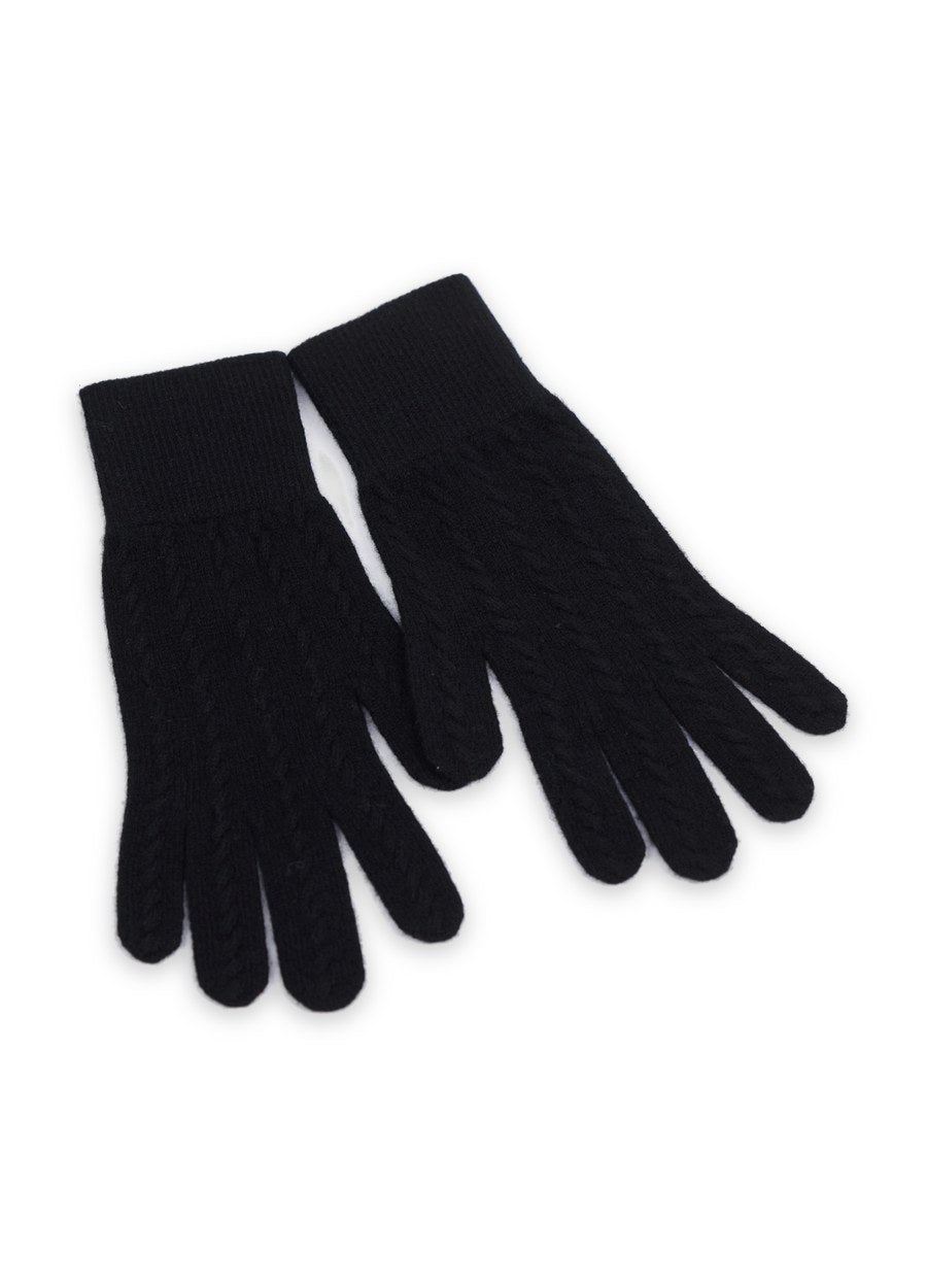 Cashmere Ladies Cable Gloves