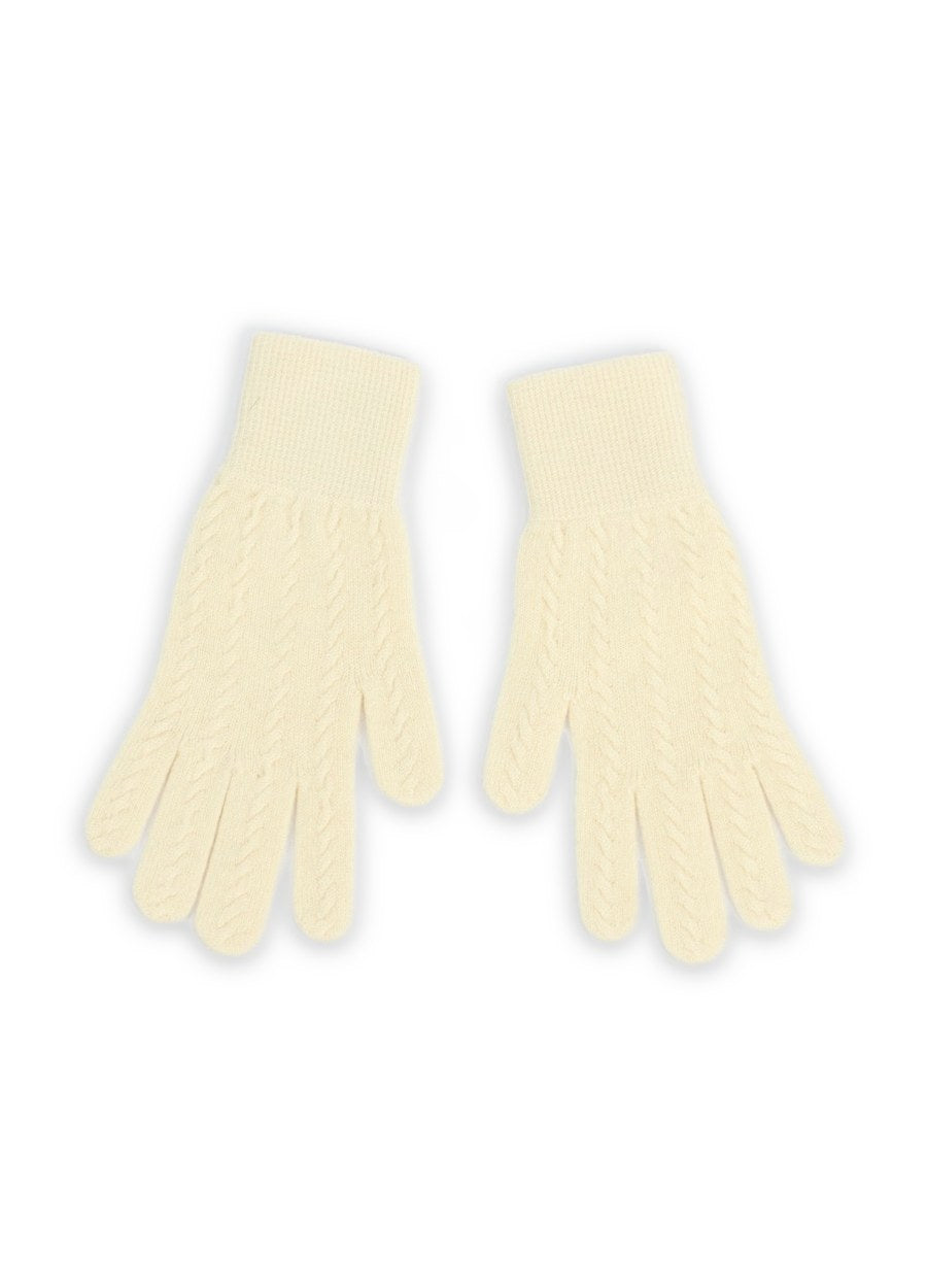Cashmere Ladies Cable Gloves
