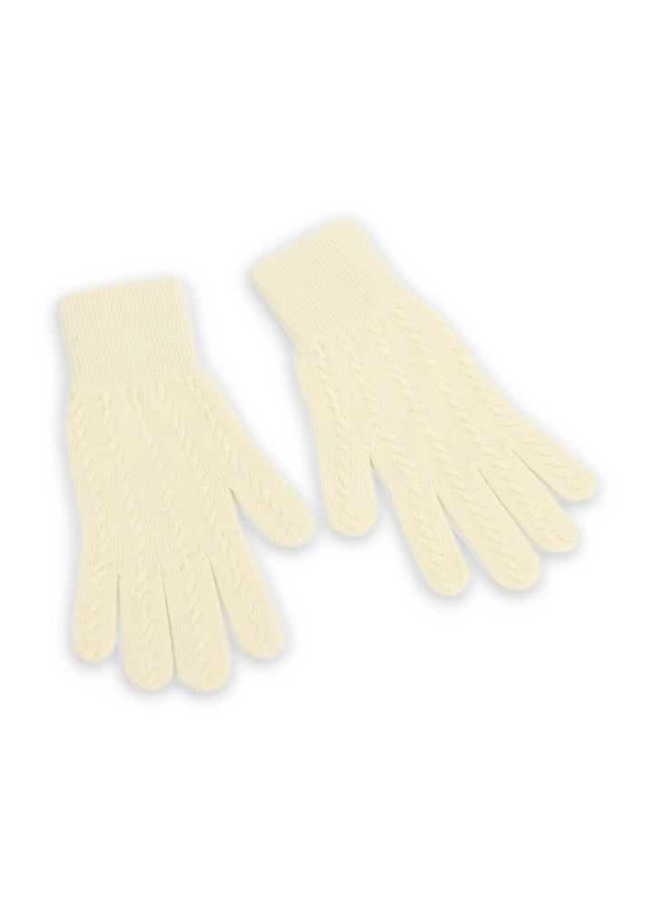 Cashmere Ladies Cable Gloves