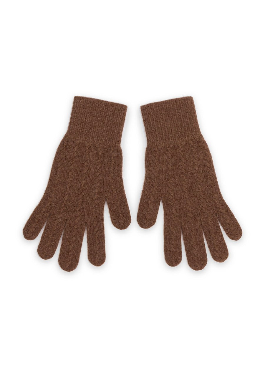 Cashmere Ladies Cable Gloves