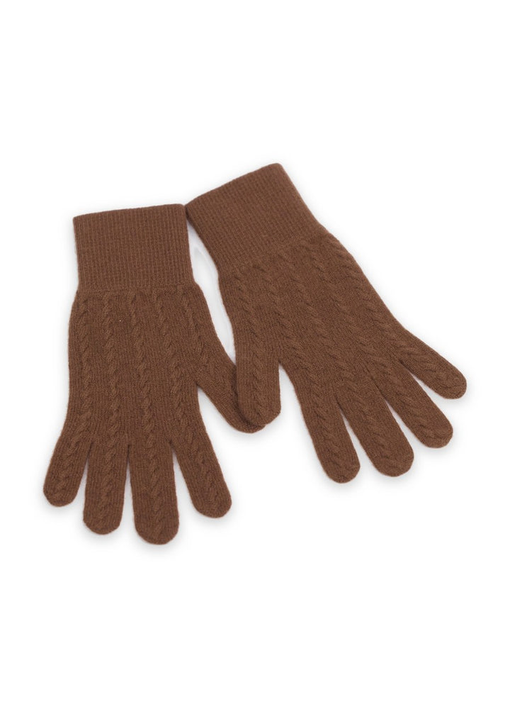 Cashmere Ladies Cable Gloves