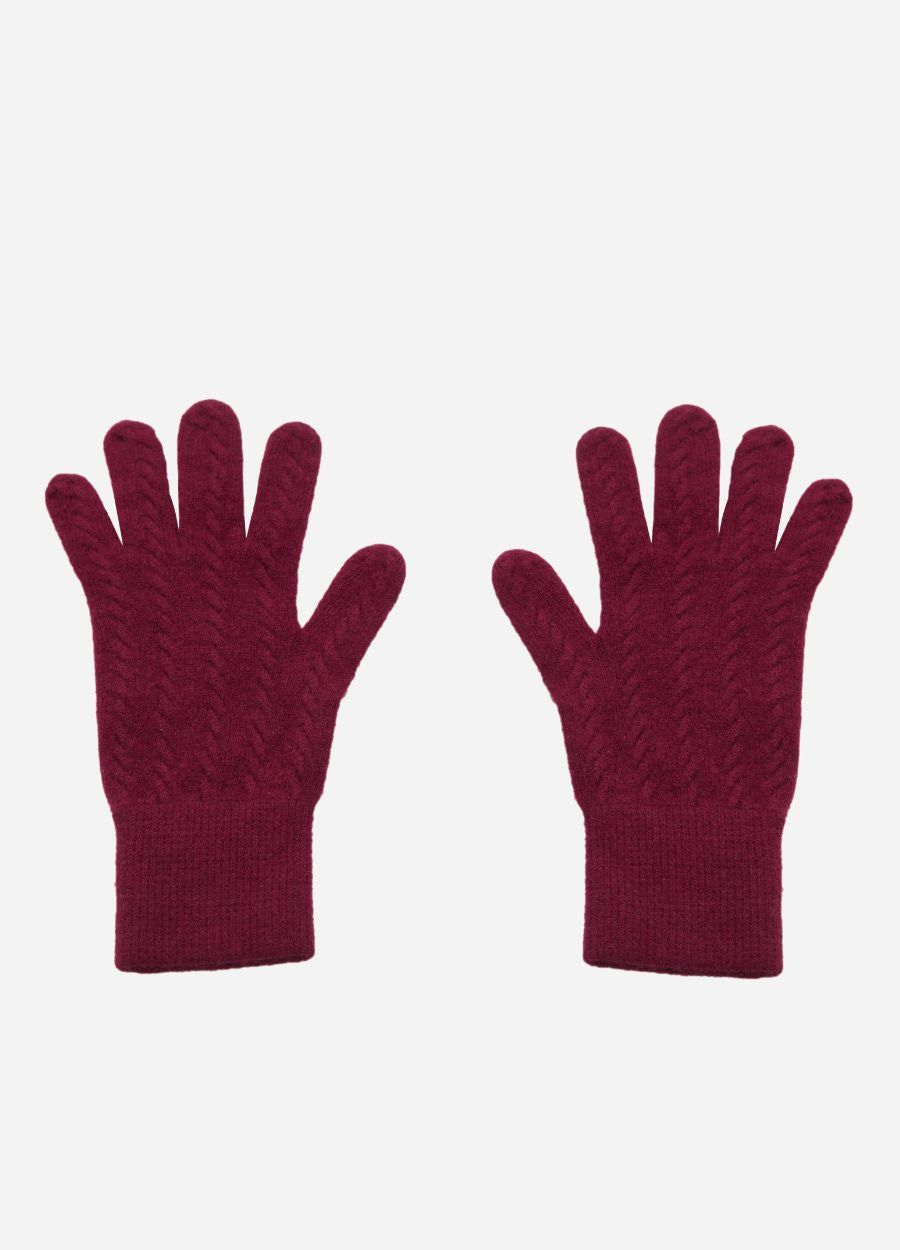 Cashmere Ladies Cable Gloves