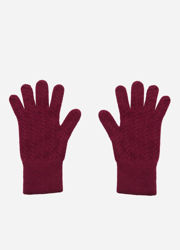 Cashmere Ladies Cable Gloves