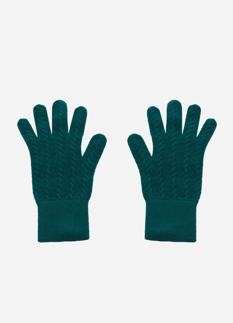 Cashmere Ladies Cable Gloves