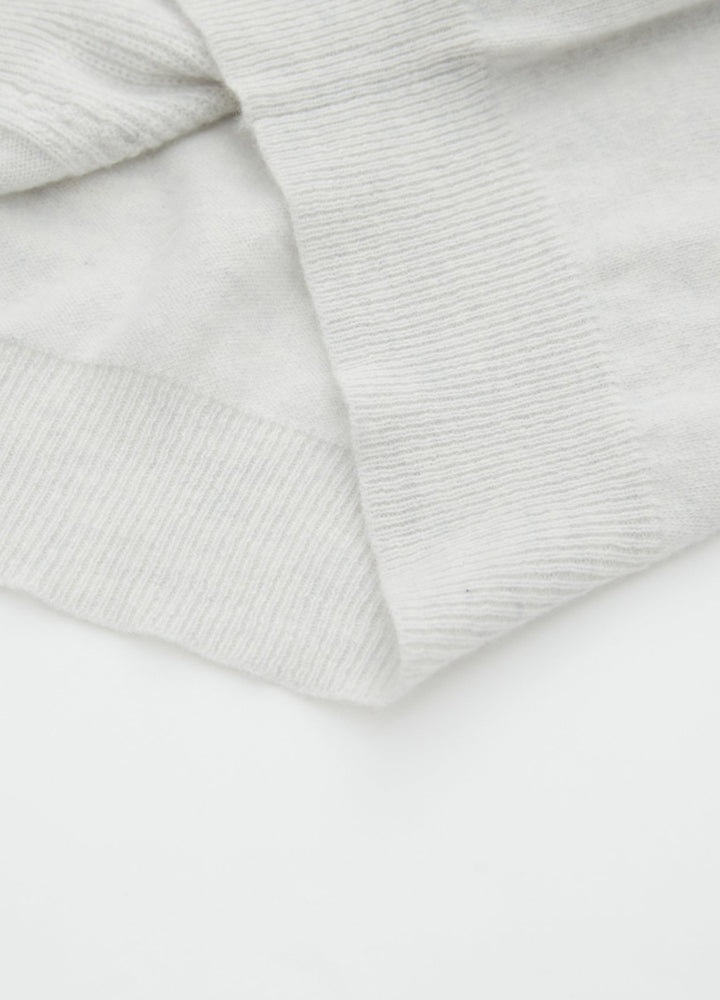 Cashmere Cable Detail-Button Gilet