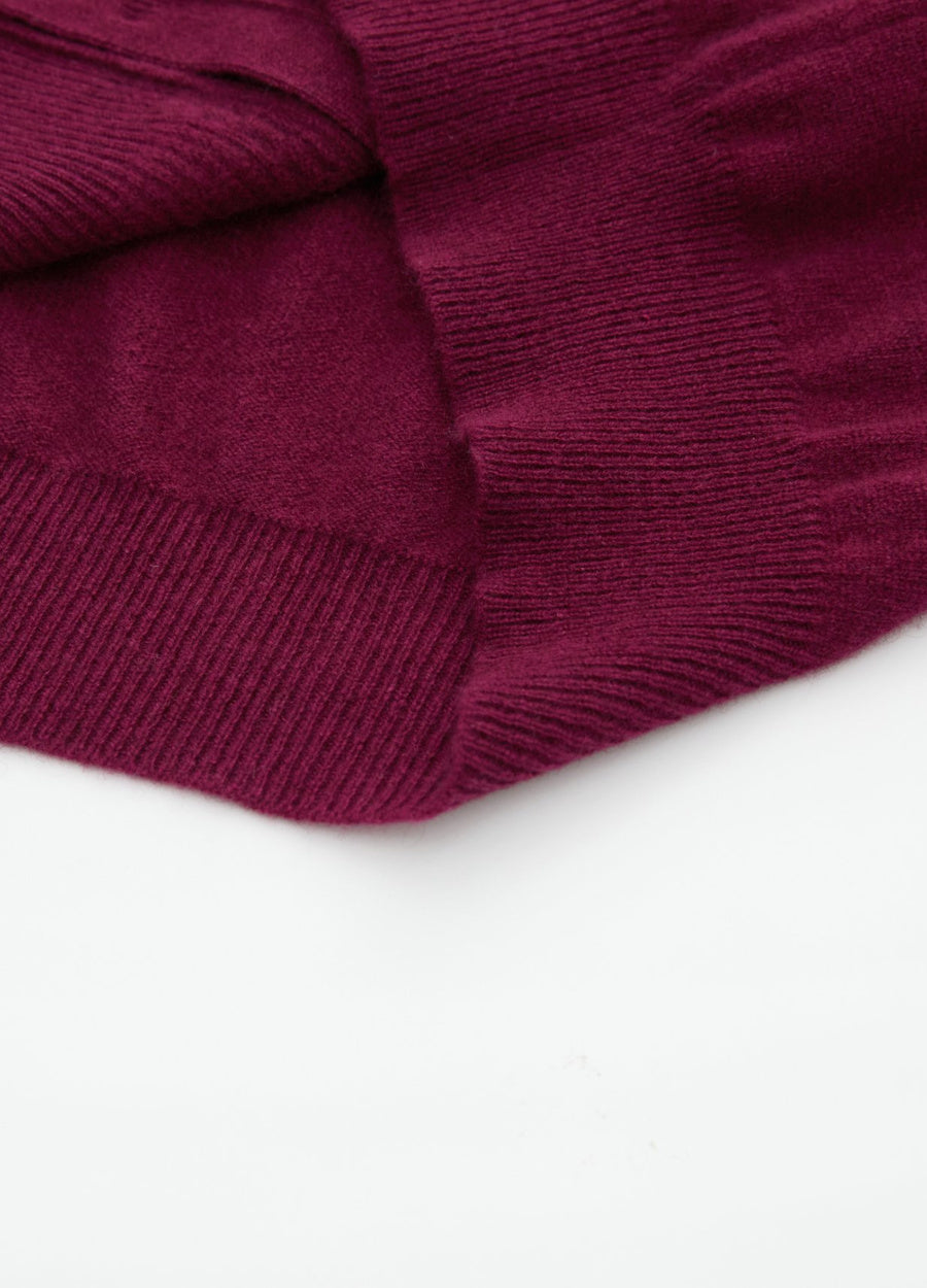 Cashmere Cable Detail-Button Gilet