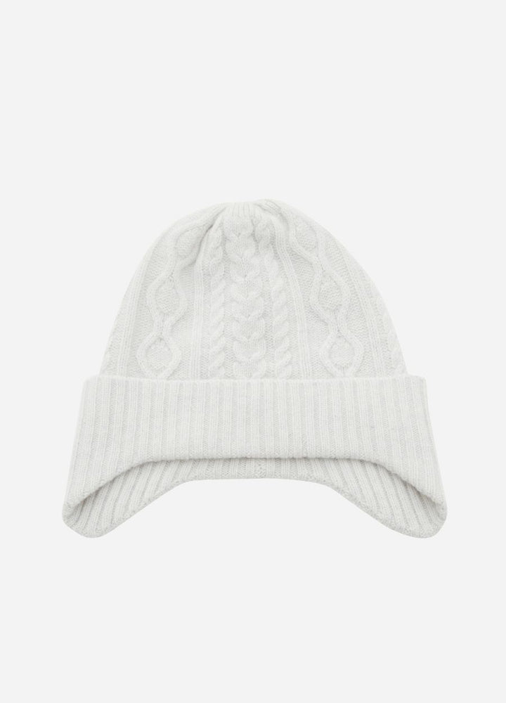Cashmere Cable Earflap Hat