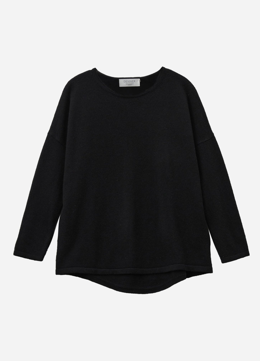 Cashmere Curved-Hem Jumper
