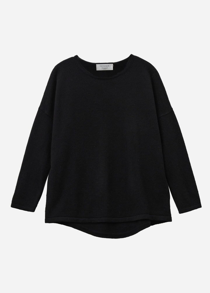 Cashmere Curved-Hem Jumper