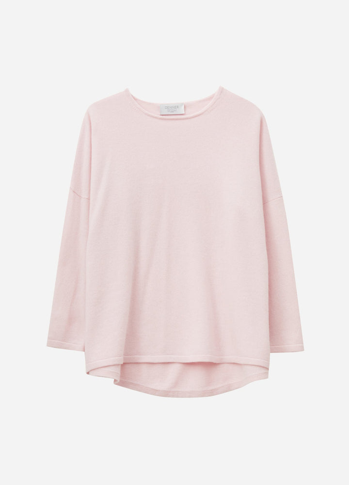 Cashmere Curved-Hem Jumper
