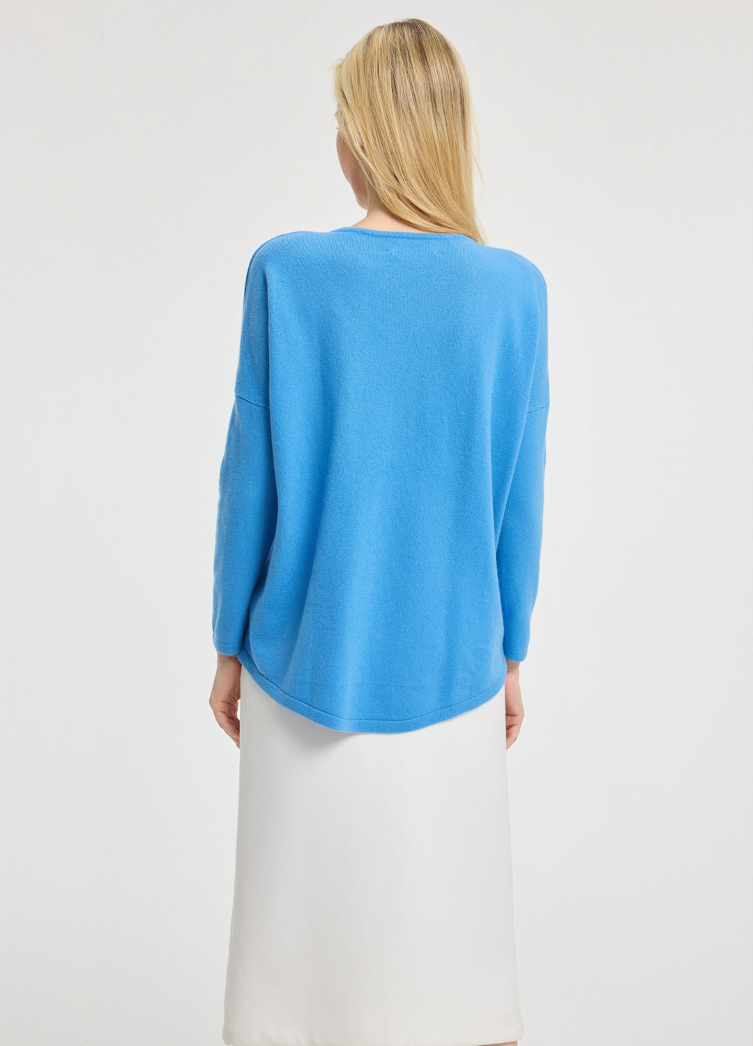 Cashmere Curved-Hem Jumper