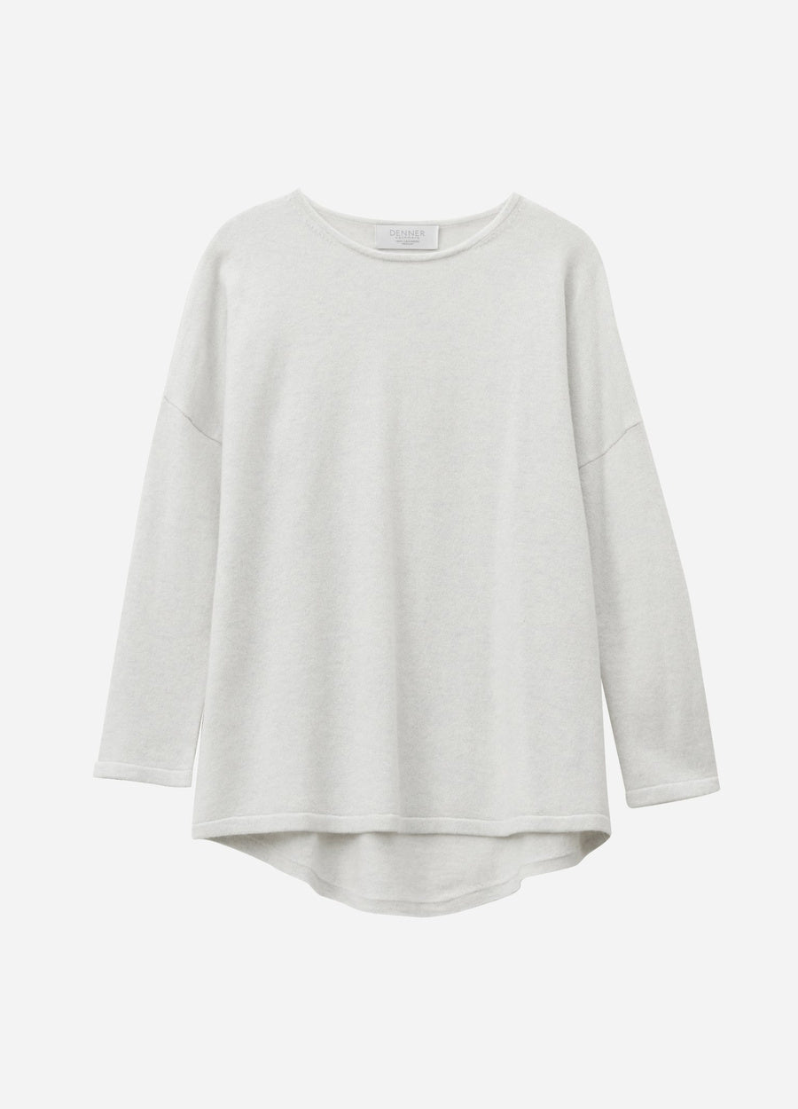Cashmere Curved-Hem Jumper