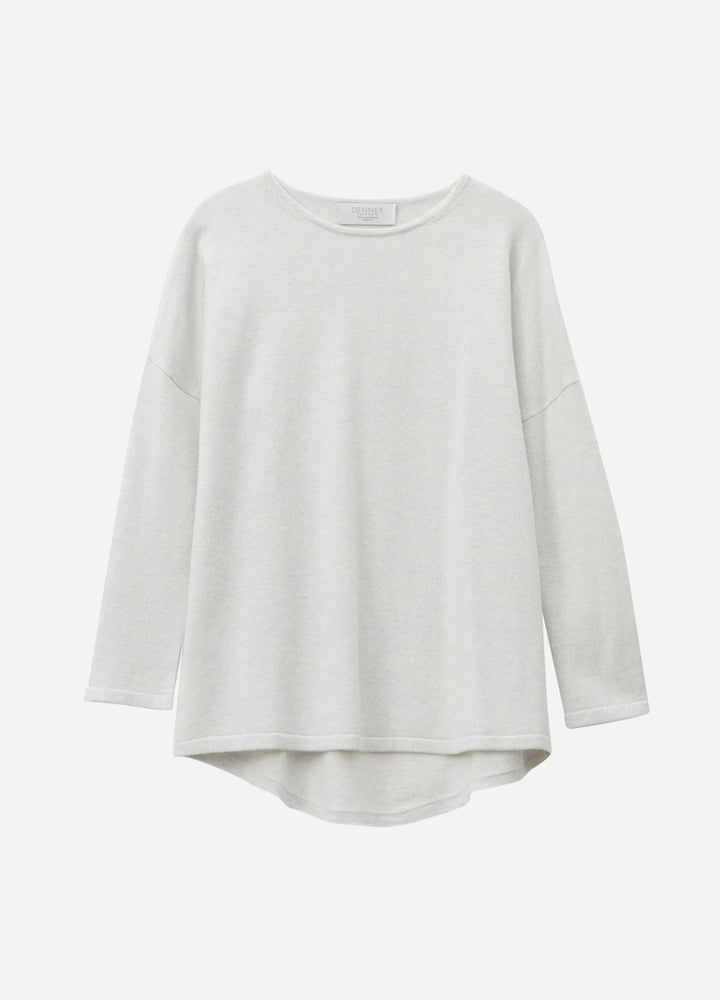 Cashmere Curved-Hem Jumper