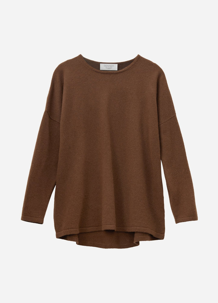 Cashmere Curved-Hem Jumper