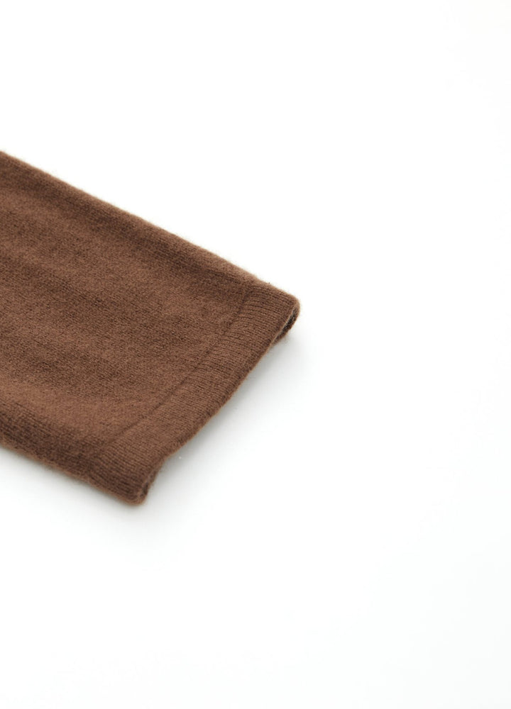 Cashmere Curved-Hem Jumper
