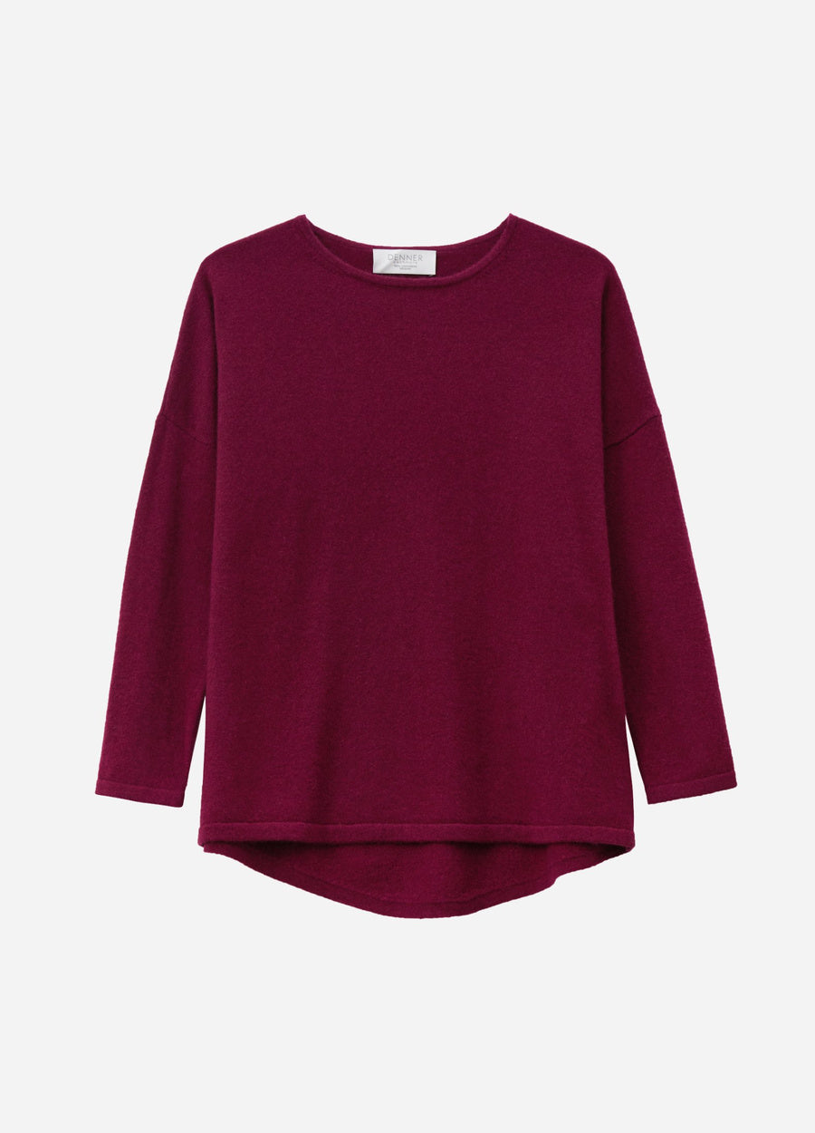 Cashmere Curved-Hem Jumper