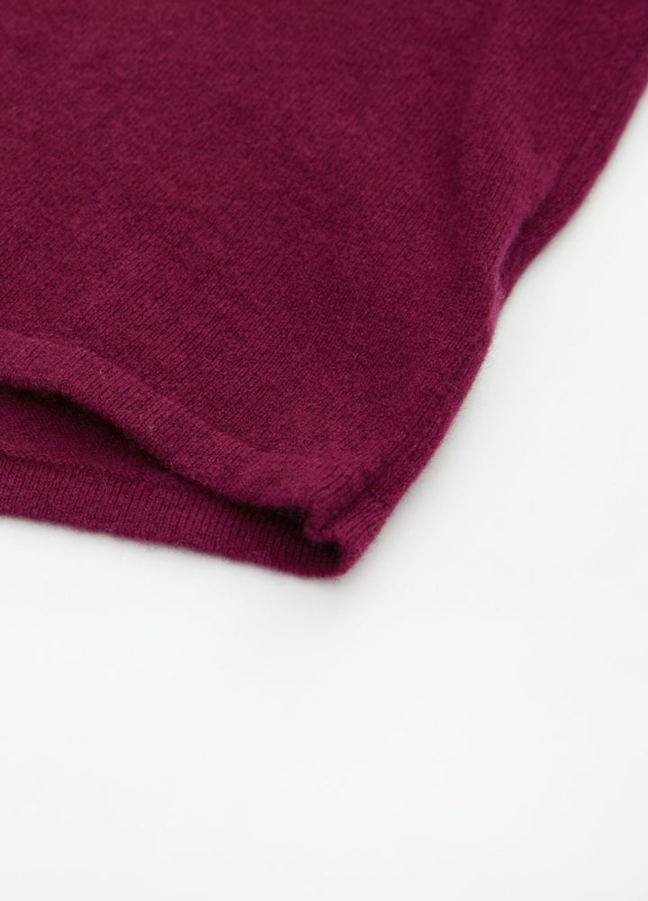 Cashmere Curved-Hem Jumper