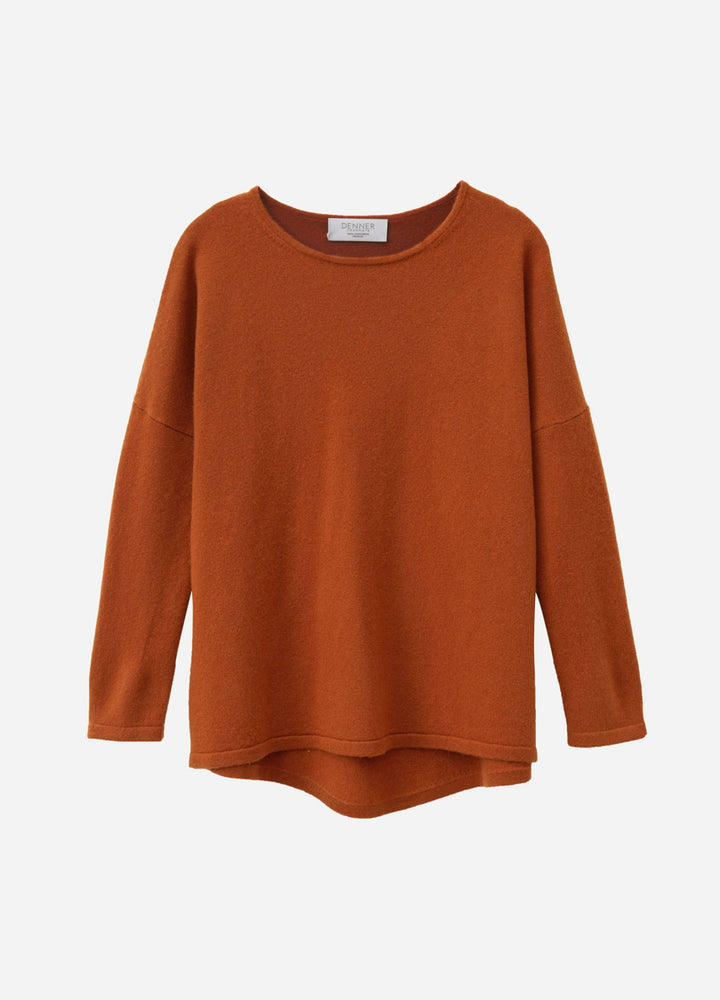 Cashmere Curved-Hem Jumper