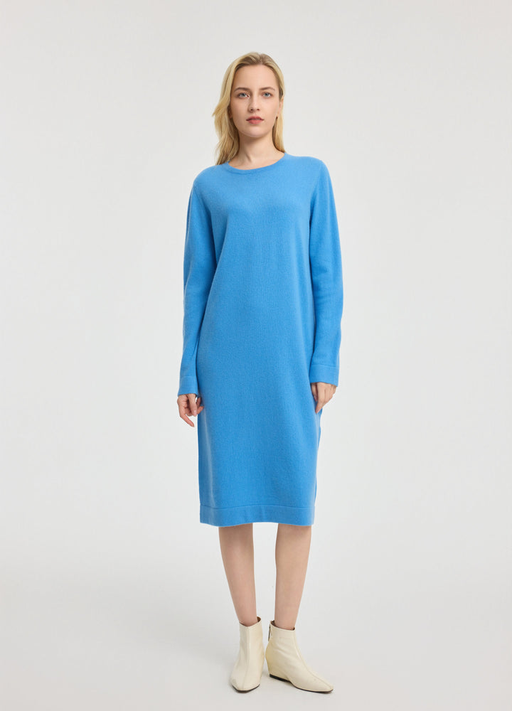 Cashmere Crew Neck Dress