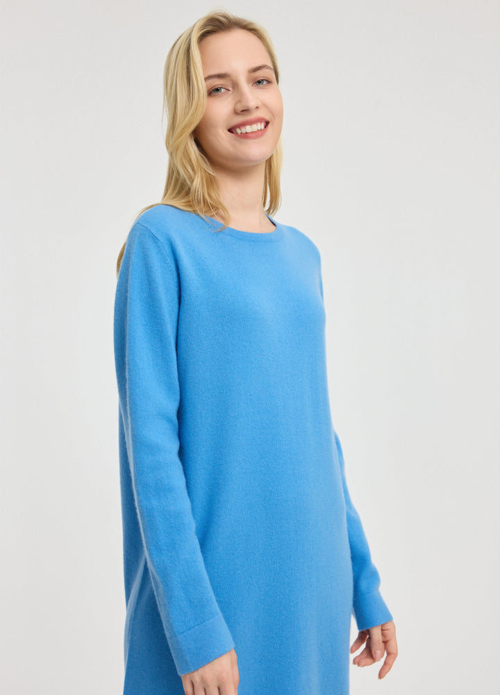 Cashmere Crew Neck Dress