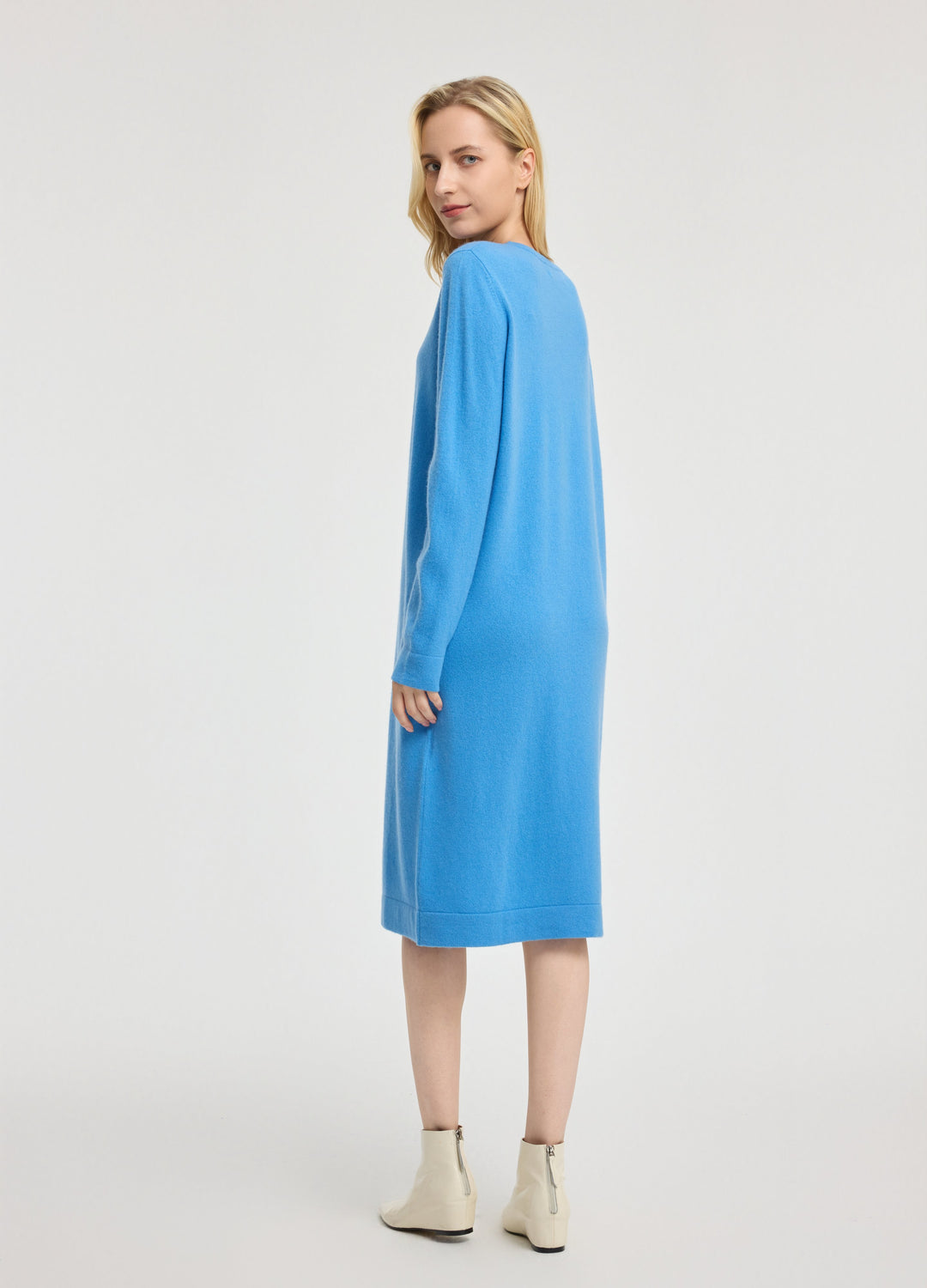 Cashmere Crew Neck Dress
