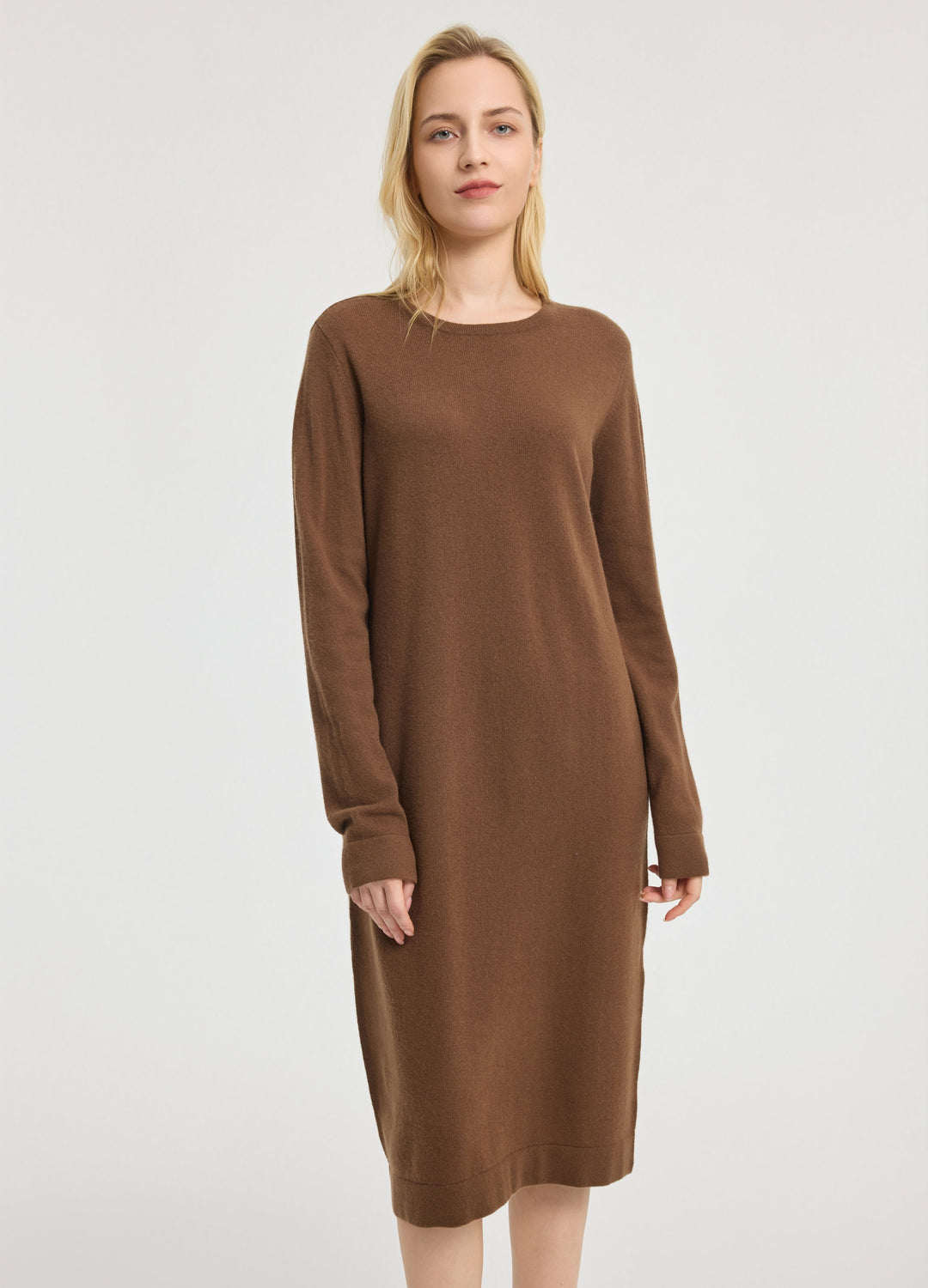 Cashmere Crew Neck Dress