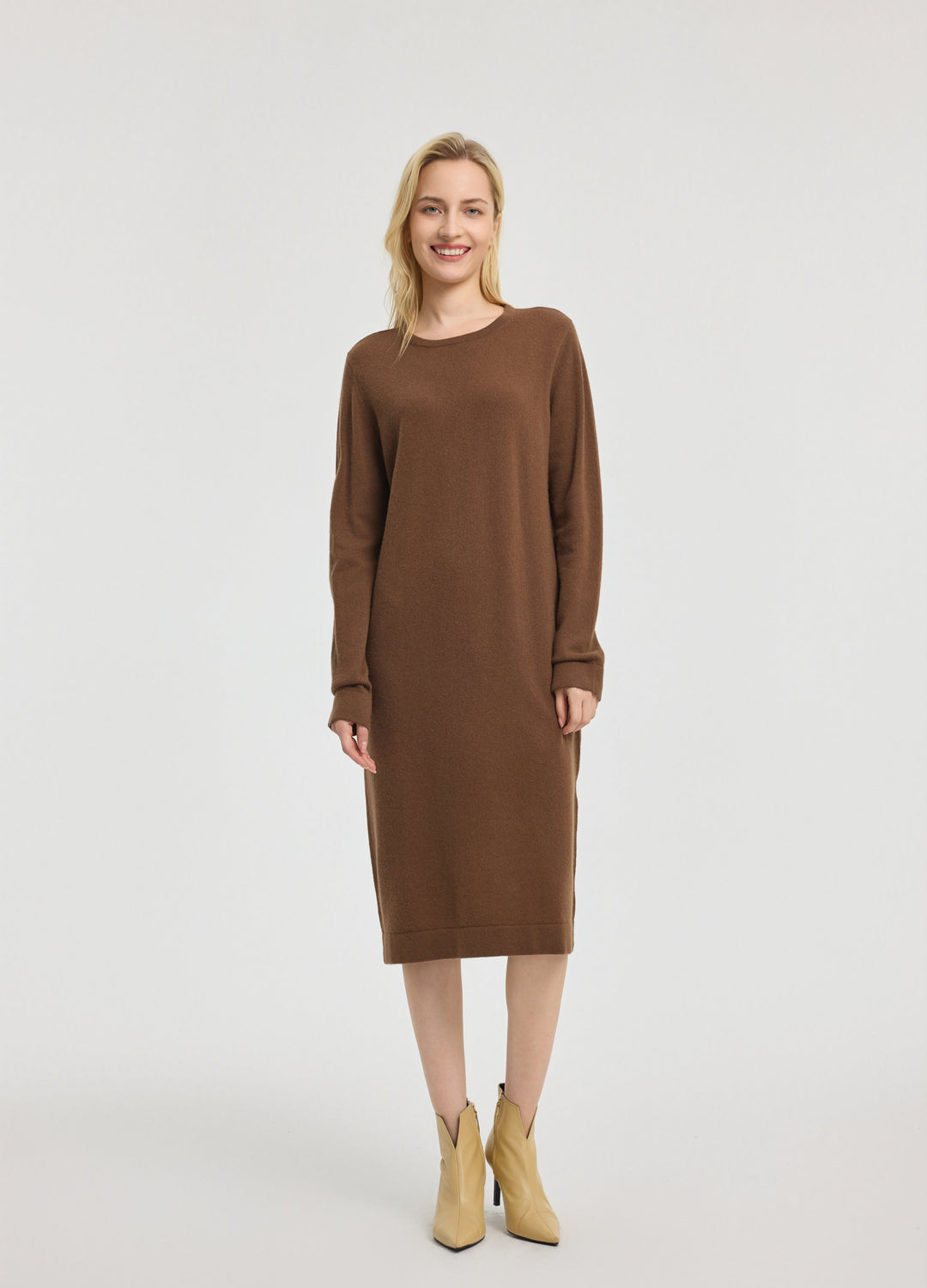 Cashmere Crew Neck Dress