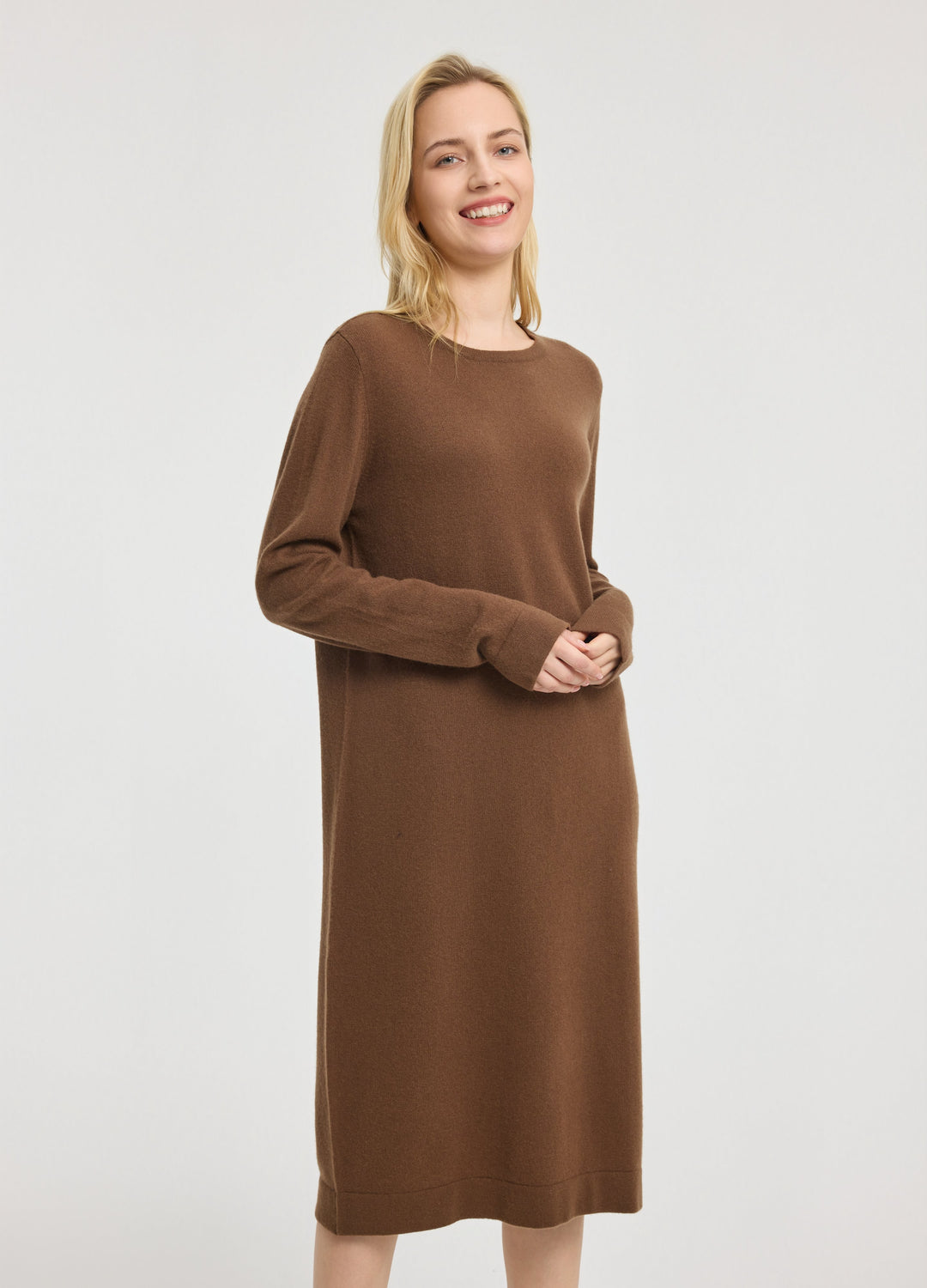 Cashmere Crew Neck Dress