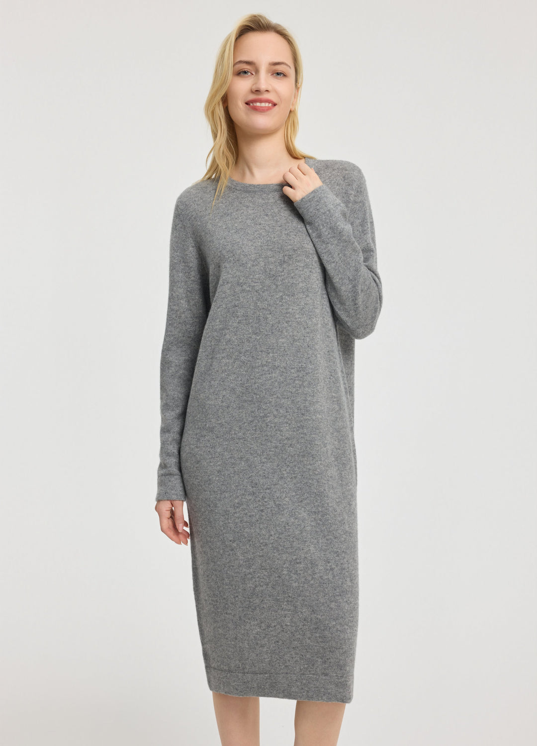 Cashmere Crew Neck Dress