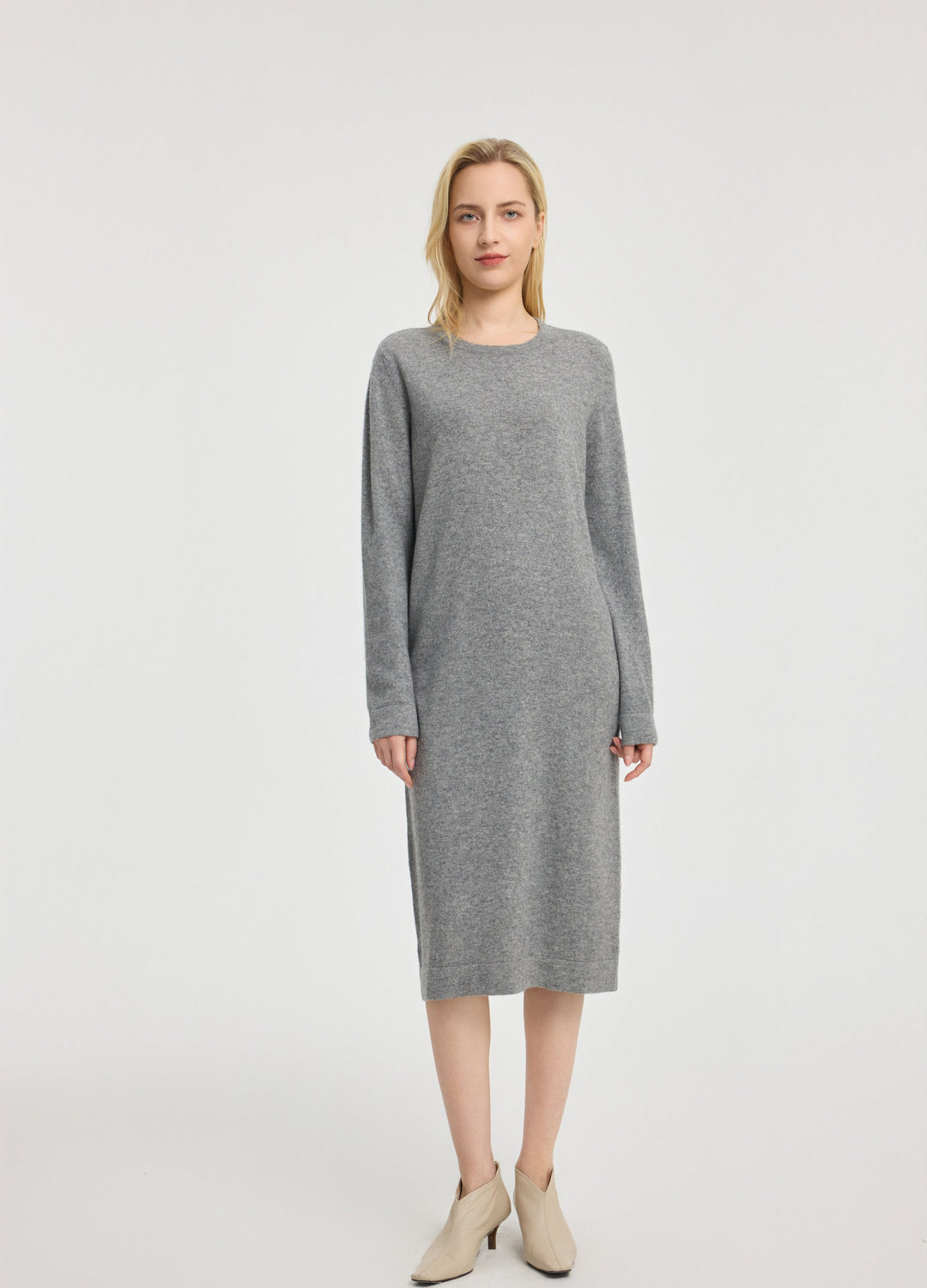 Cashmere Crew Neck Dress