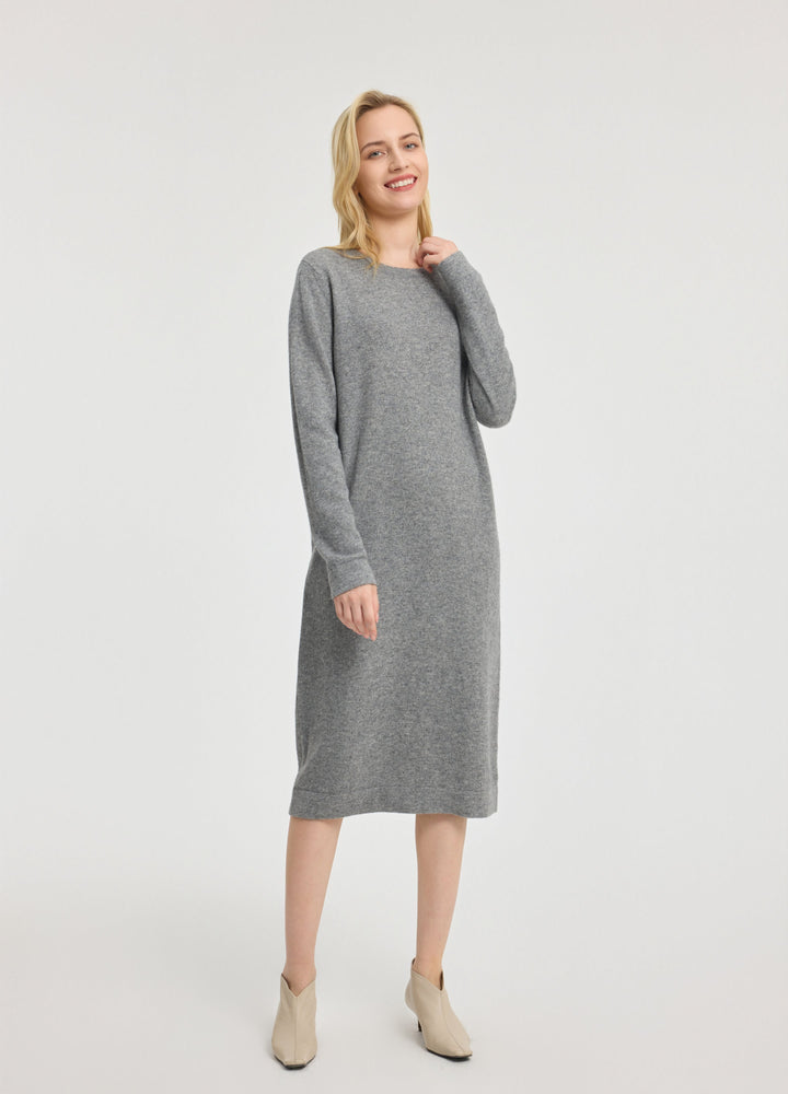 Cashmere Crew Neck Dress