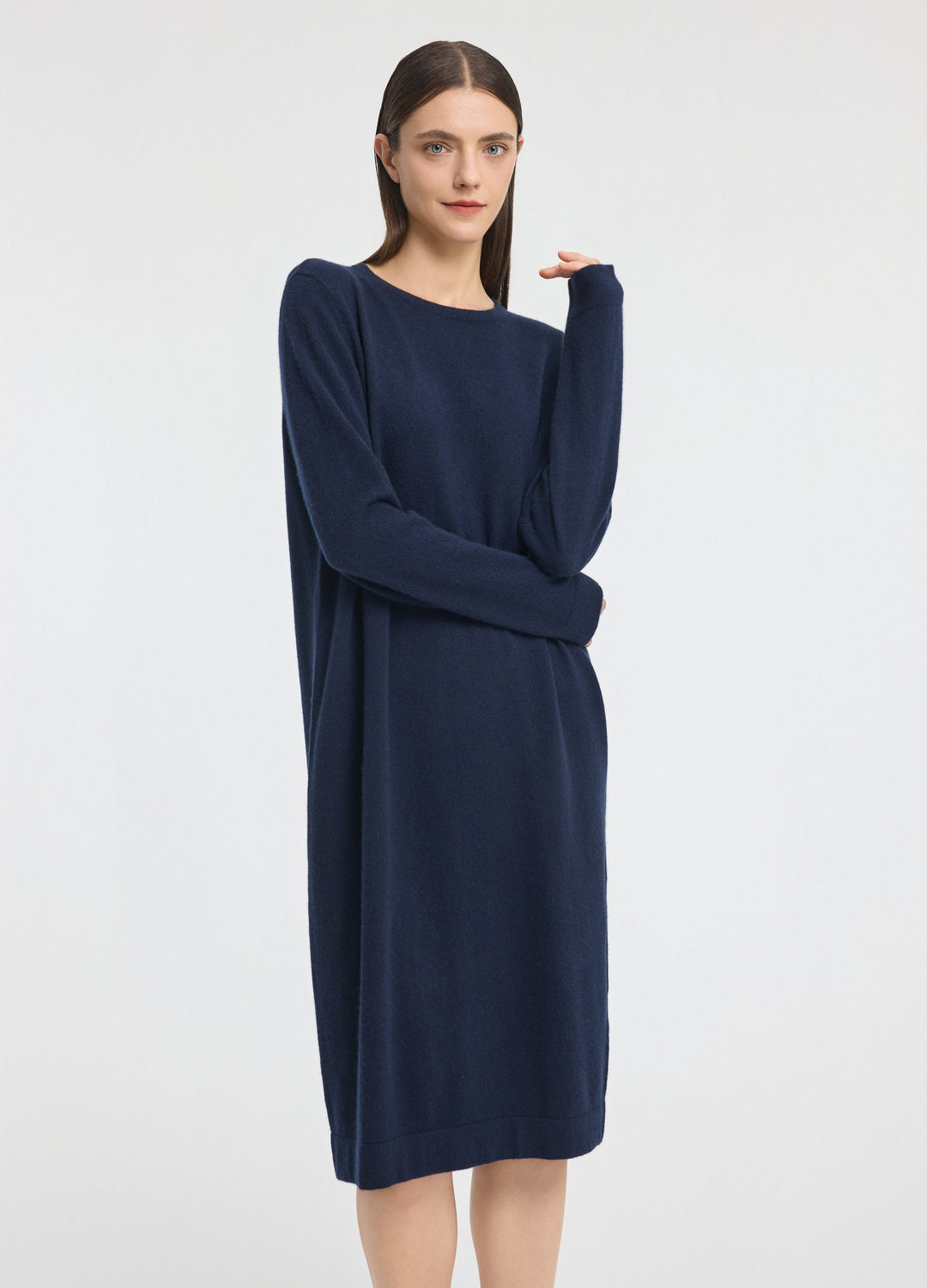 Cashmere Crew Neck Dress