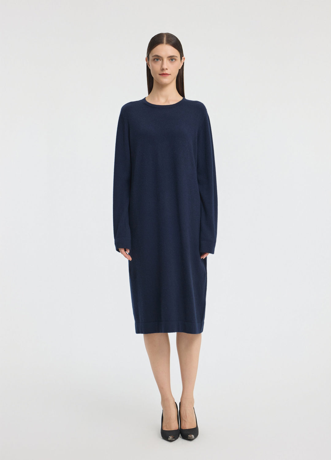 Cashmere Crew Neck Dress