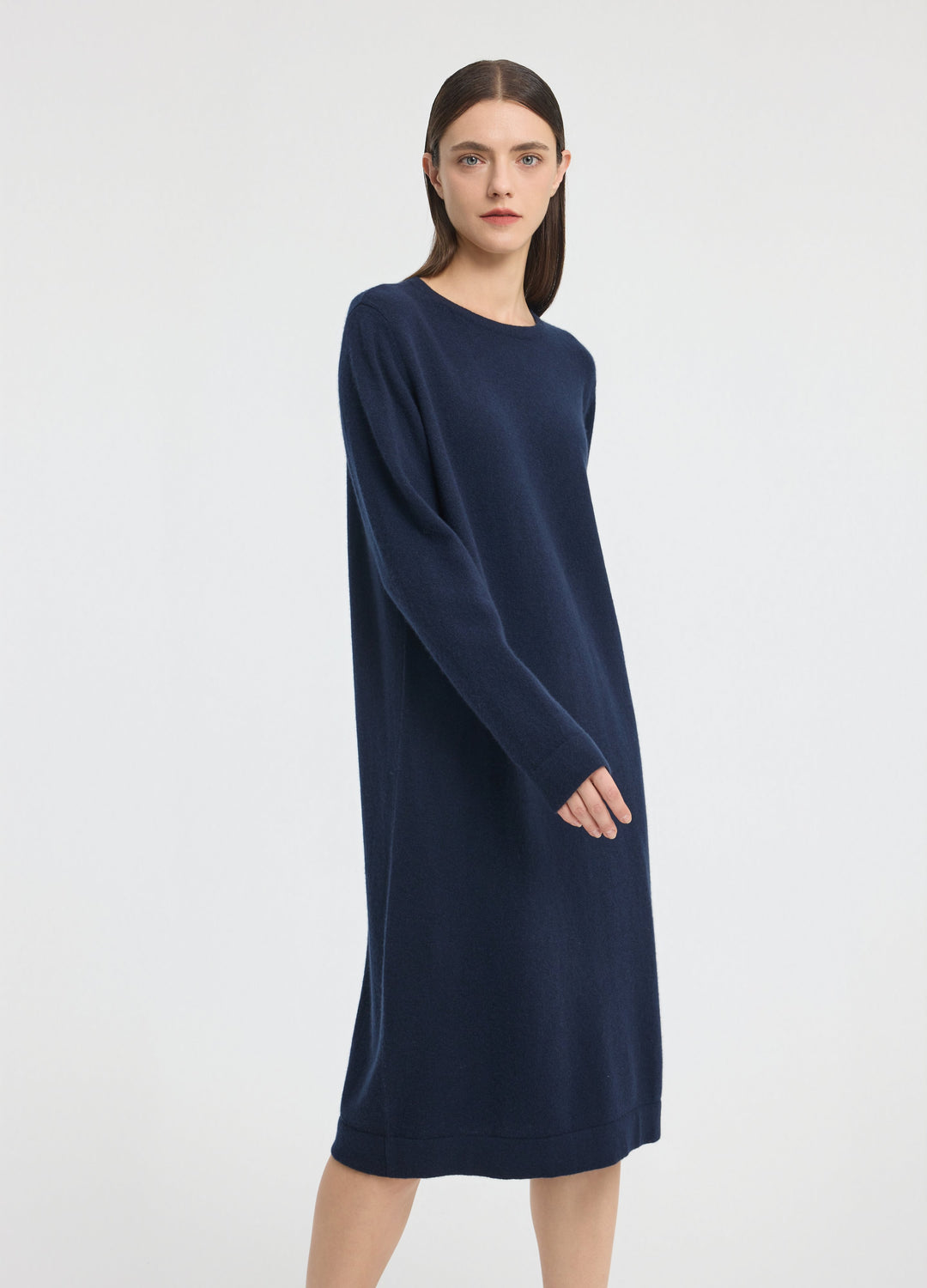 Cashmere Crew Neck Dress
