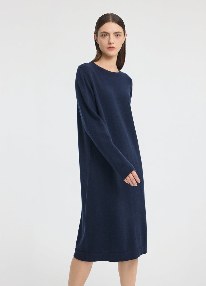 Cashmere Crew Neck Dress