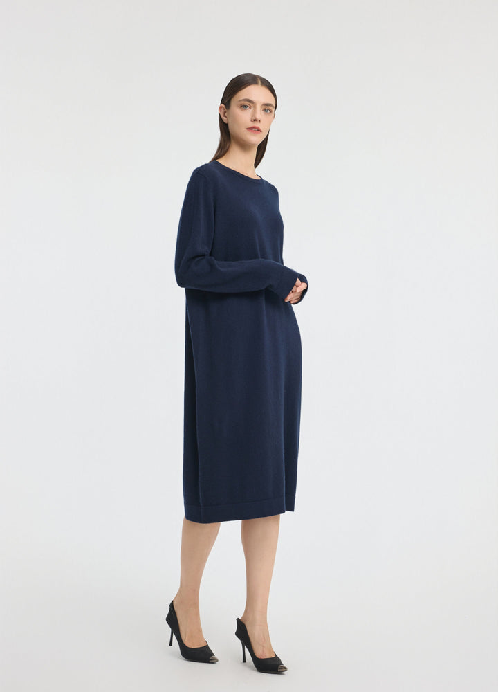 Cashmere Crew Neck Dress