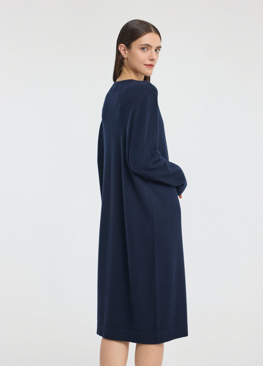 Cashmere Crew Neck Dress