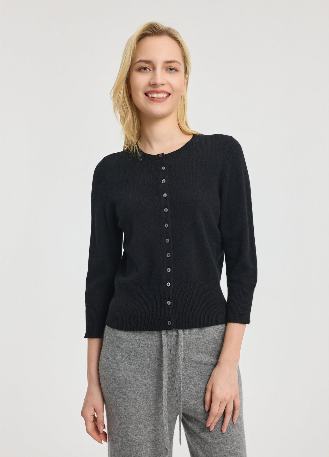 Cashmere Cropped Cardigan