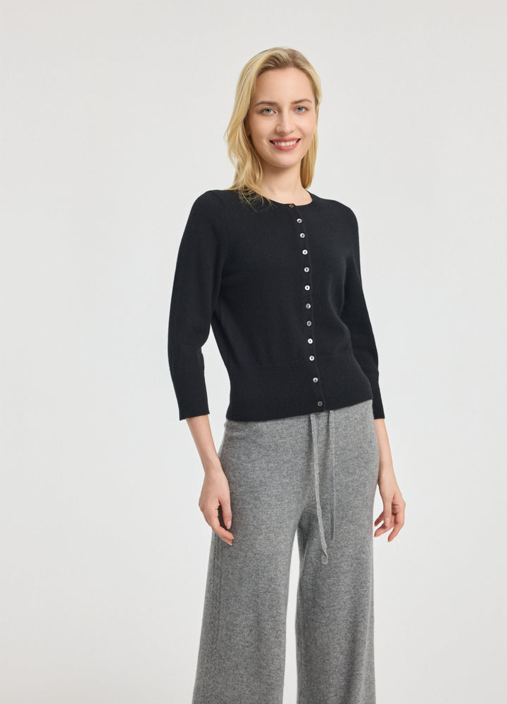 Cashmere Cropped Cardigan