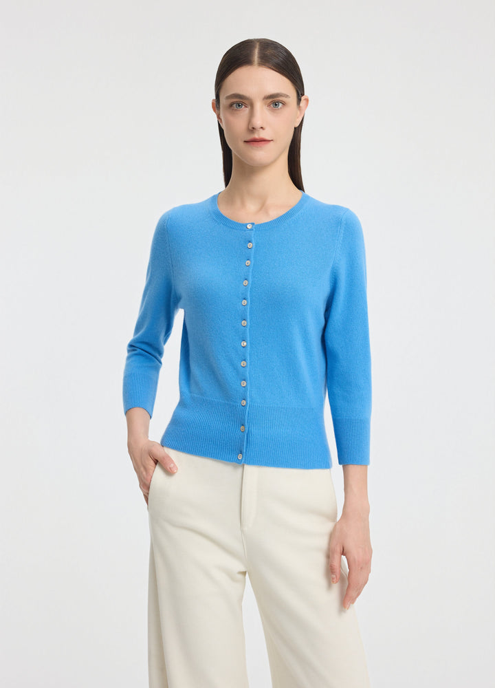 Cashmere Cropped Cardigan
