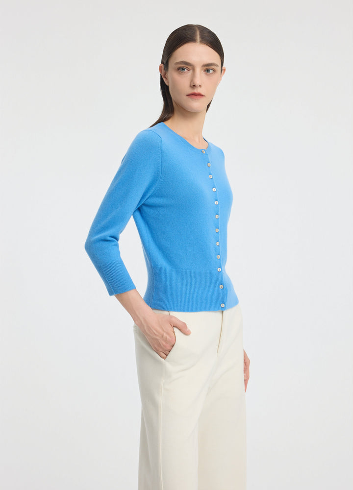 Cashmere Cropped Cardigan