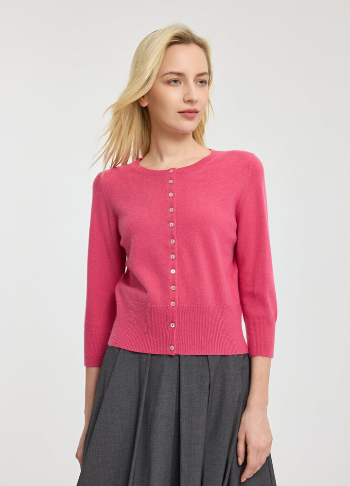 Cashmere Cropped Cardigan