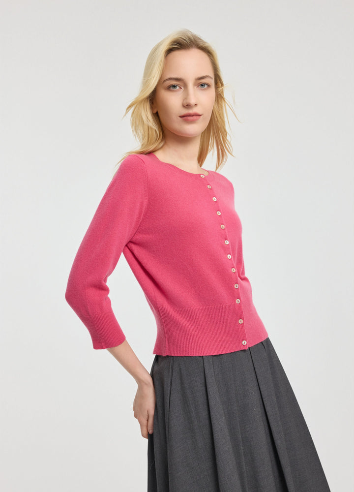 Cashmere Cropped Cardigan