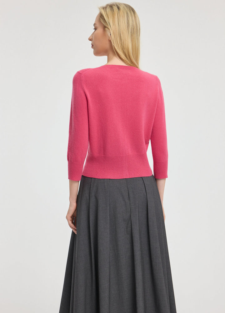 Cashmere Cropped Cardigan