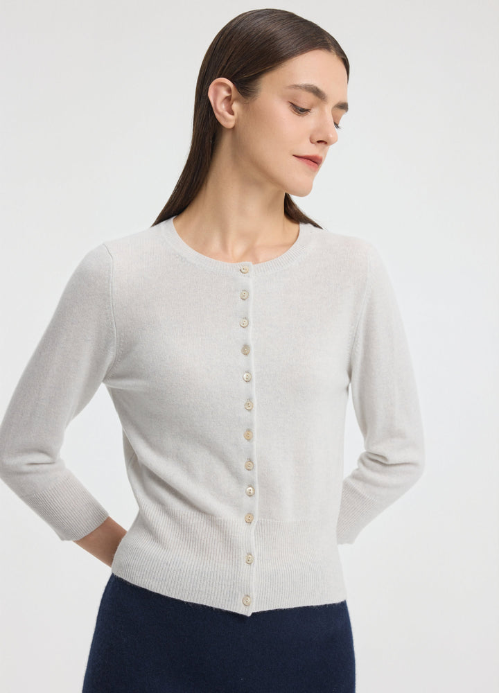 Cashmere Cropped Cardigan