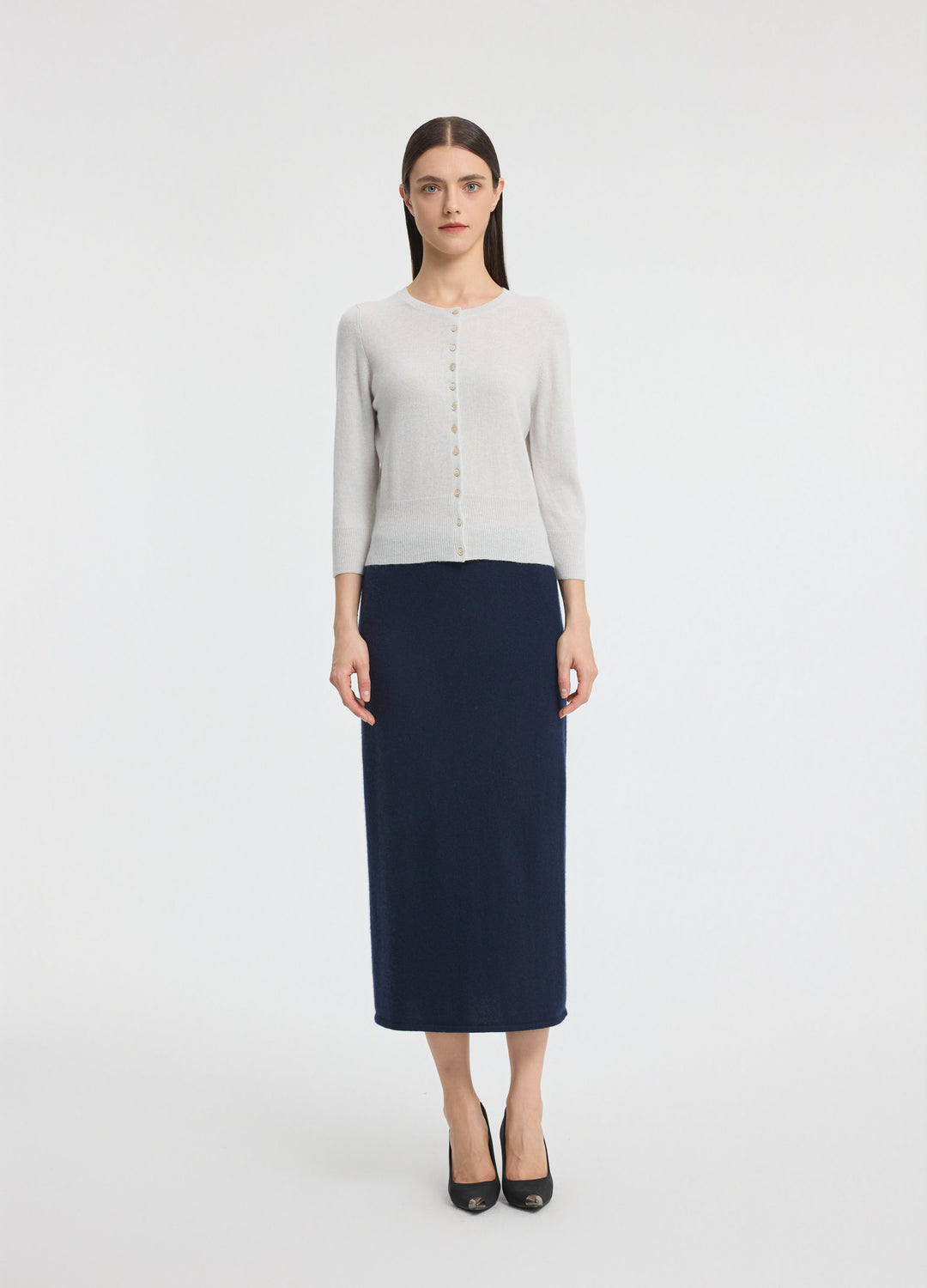 Cashmere Cropped Cardigan