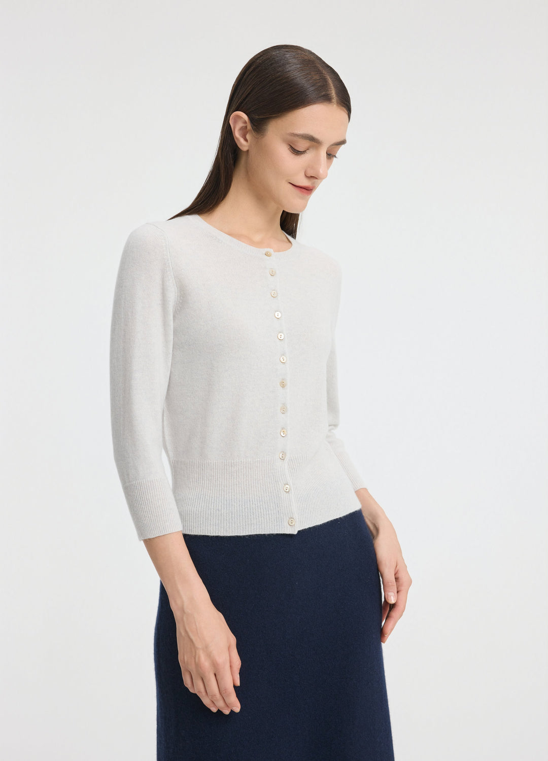 Cashmere Cropped Cardigan