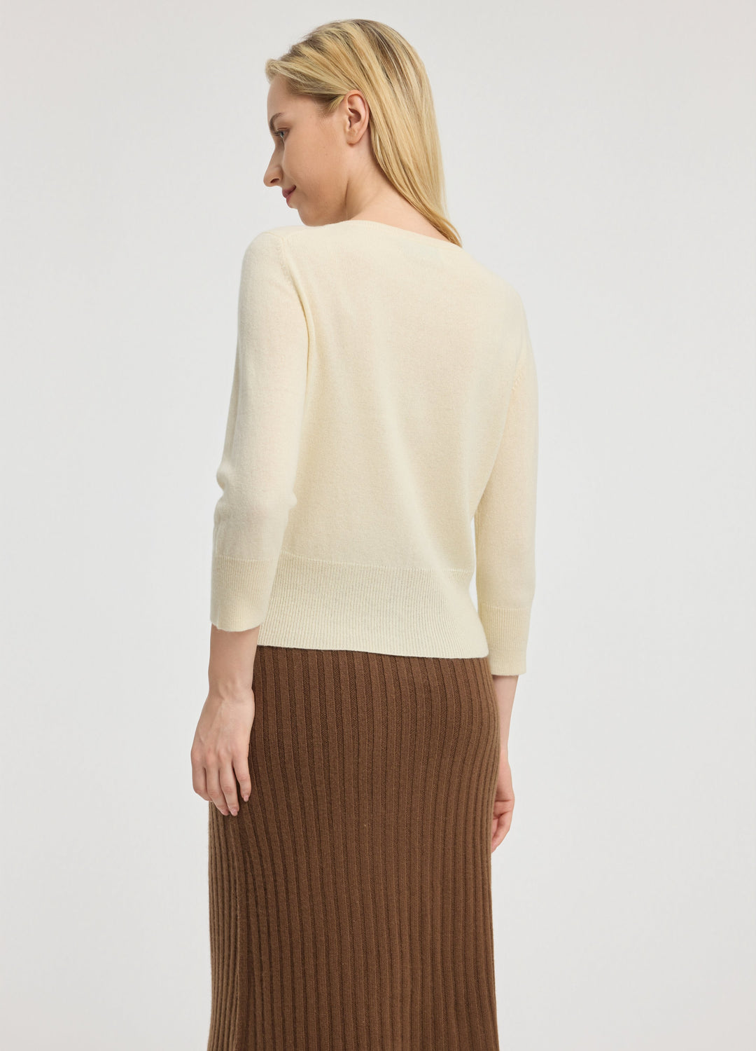 Cashmere Cropped Cardigan
